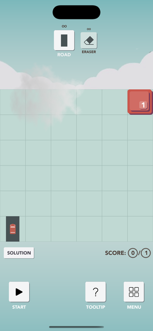 Wayz gameplay showing road building and traffic management